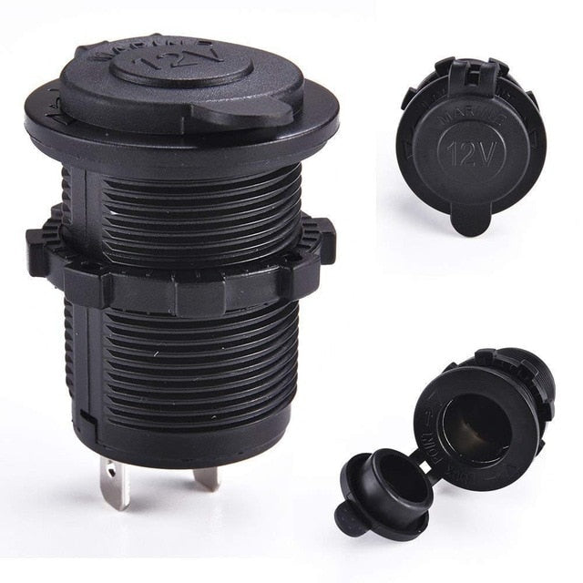 1pc Cigarette Lighter Socket 12V Waterproof